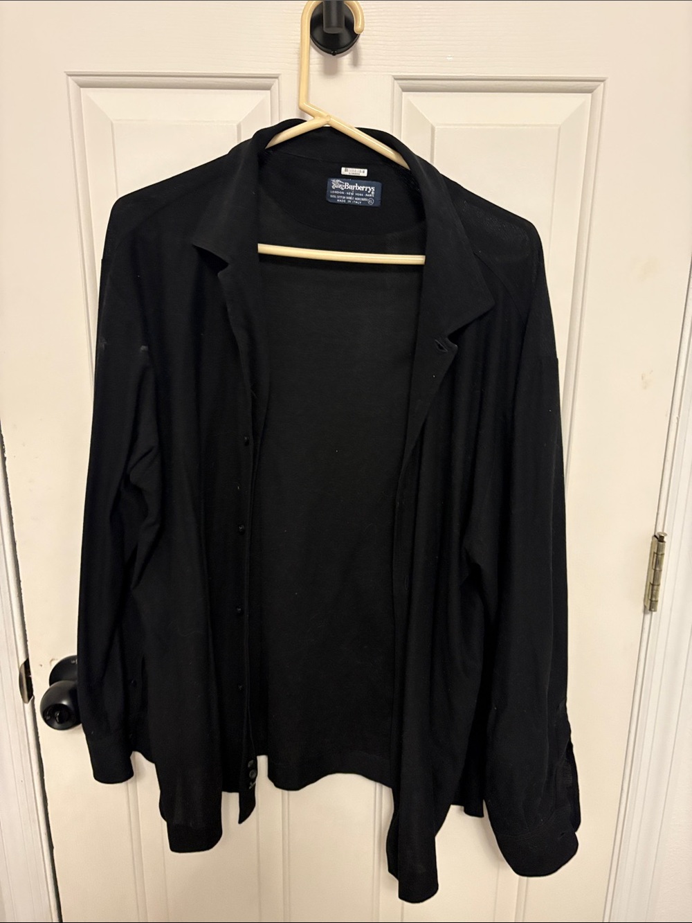 Burberry Black Casual Button-Down Shirt